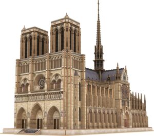 Пъзел, Revell, Катедрала Нотр Дам 3D, 293 части
