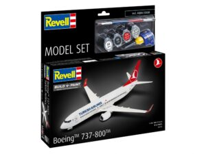 Сглобяем модел, Revell, Самолет, Boeing 737-800 Турски авиолинии, 63 части