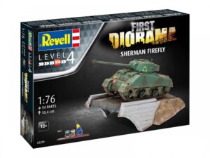 Комплект за сглобяване, Revell, First Diorama, Sherman Firefly, 54 части