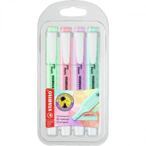 Комплект текст маркери, Stabilo, Swing Cool Pastel, 4 цвята