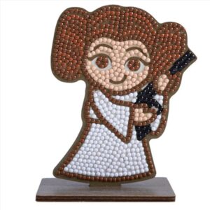 Комплект за диамантена бродерия, Craft Buddy, Crystal Art Buddies, Принцеса Лея, 7 части