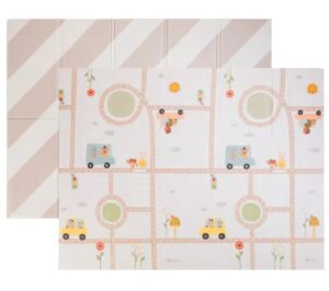 Бебешка двустранна подложка от пяна, Taf Toys, Пътни приключения, 150 x 200 см