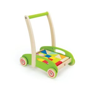 Дървена проходилка, Hape, С блокчета, Зелена