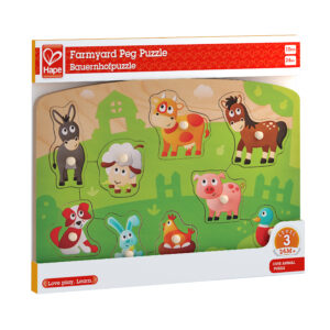 Дървен пъзел, Hape, Домашни животни, 10 части