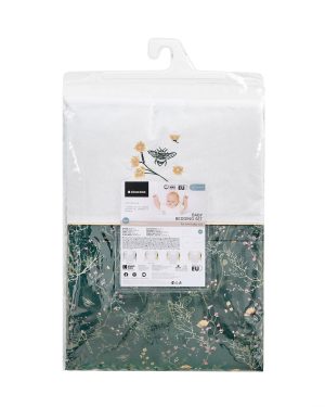Бебешки спален комплект за мини-кошара 5ч Secret Garden Green
