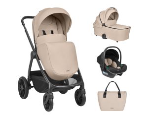 Комбинирана количка 3в1 с кош за новородено Modena Beige 2027
