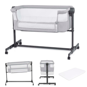 KinderKraft NESTEE UP 2 бебешка кошара GREY