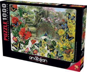 Пъзел, Anatolian, Паун в градина, 1000 части