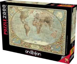 Пъзел, Anatolian, Световна карта, 2000 части