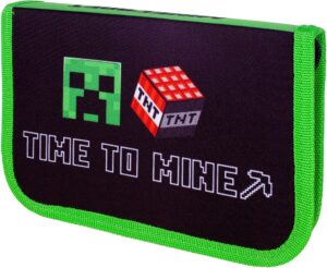 Ученически несесер, Astra, MINECRAFT, Time To Mine, Без аксесоари, 20 x 14 x 3.5 см