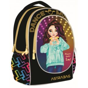 Ученическа раница, Astra, AB340, Олекотена Ергономична, Топ тийнейджъри, Ейми, 40 x 32 x 17 cm, Многоцветен