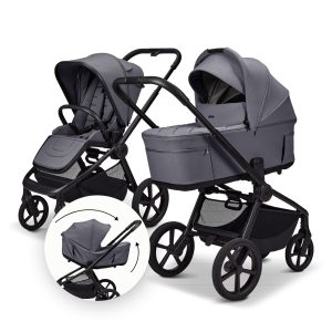 MOON Kомбинирана количка 2в1 RESEA FOLD GRAPHITE