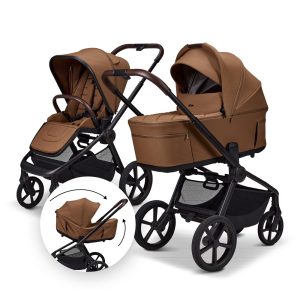 MOON Kомбинирана количка 2в1 RESEA FOLD COGNAC