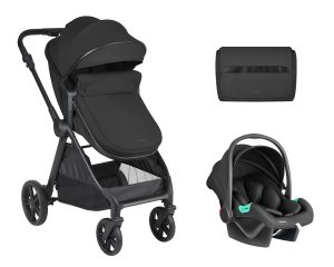 Комбинирана количка 3в1 трансф. седалка Eloe Black
