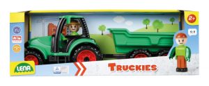 Количка за игра, Lena, Трактор с ремарке, Truckies, 36 см