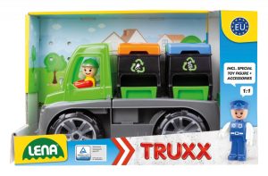 Количка за игра, Lena, Камион за рециклиране, Truxx 28 см