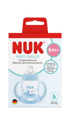 NUK FIRST CHOICE ШИШЕ СОК Temperature Control,150мл, 6м+, Тюлен, син