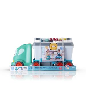 Интерактивна играчка, Infantino, 3 в 1 строителен камион, Меки цветове