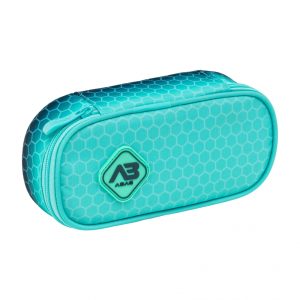 Единичен несесер без аксесоари, Astra, Хексагон, Тюркоаз омбре, AC6, 22 х 9 х 5 см