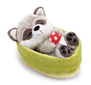 NICI Спяща миеща мечка в кошница, 12см.