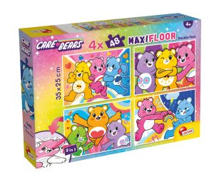 Пъзел, Lisciani, Care Bears, Двулицев пъзел, 4Х48 части