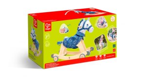 Дървена играчка, Hape, Еднорог люлка 3 в 1, 67.6 x 37 x 50 см