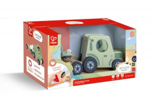 Игрален комплект, Hape, Комплект фигурки с книжка, Трактор, 6 части