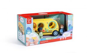 Игрален комплект, Hape, Оживеният училищен автобус с книжка, 5 части
