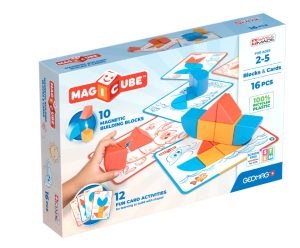 Магнитен конструктор, Geomag, Magicube, Форми и карти, 16 части