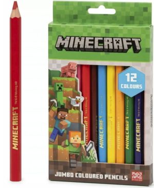Триъгълни моливи, Astra Jumbo, MINECRAFT, 12 цвята