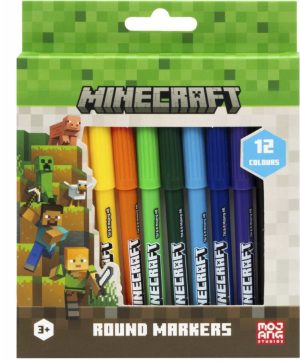 Кръгли флумастери, Astra, MINECRAFT, 12 цвята
