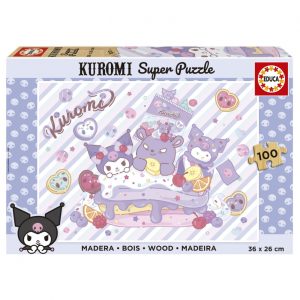 Дървен пъзел, Educa, Kuromi, 100 части
