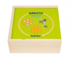 Дървена логическа игра с пъзел, Beleduc, Nawito, Развитие, 30 части
