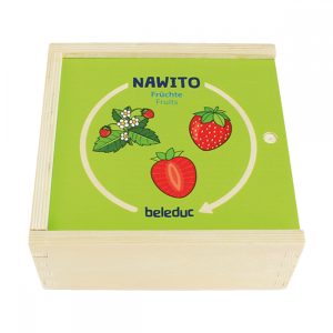 Дървена логическа игра с пъзел, Beleduc, Nawito, Плодове, 30 части