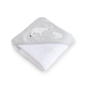 Бебешка хавлия Bonjourbébé Grey Polaris 100×100