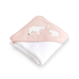 Бебешка хавлия Bonjourbebe Pink Polaris 100×100