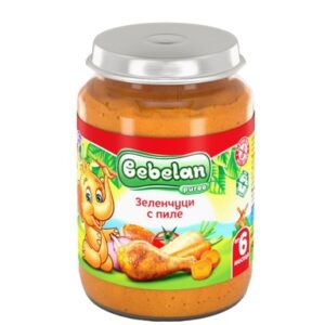 Бебешко ястие Bebelan Puree - Пилешко със зеленчуци, 190 g