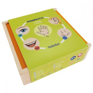 Дървена пъзел игра, Beleduc, Humanico, 5 Сетива, 30 части