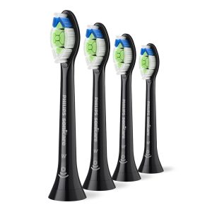 Глава за четка W2 Optimal White Philips Sonicare HX6064/88, черен, 4 броя