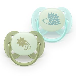 Залъгалки Philips Avent Ultra Soft NightTime 0-6м таралеж/звезда момче