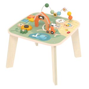 Дървена маса с активности TINY LOVE Farmers Funday, 12м+/