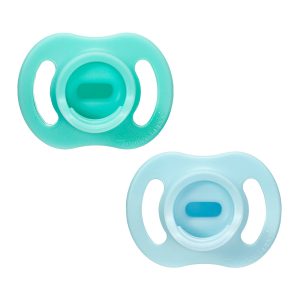 Ортодонтични залъгалки Tommee Tippee Ultra Light Stay Put, 0-6м, синя/зелена