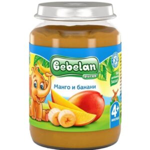 Плодово пюре Bebelan Puree- Манго с банани, 190 g
