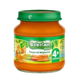 Био пюре Bebelan - Моркови, 4 м+, 125 g