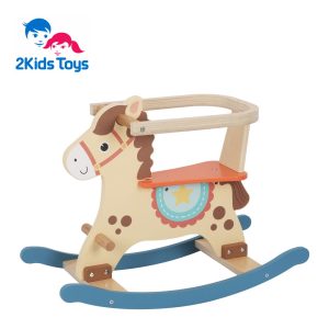 2Kids Toys дървено люлеещо конче Spotty