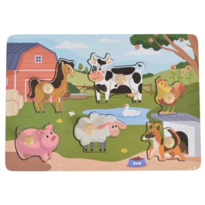 Moni Дървен пъзел Farm