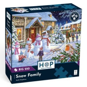 Пъзел с едри части 250 - Снежно семейство - The House of Puzzles