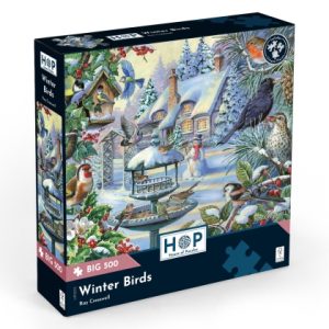 Пъзел с едри части 500 - Зимни птици – The House of Puzzles