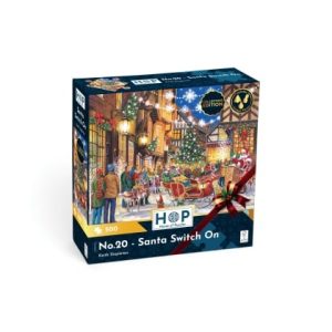 Пъзел 500 части - Дядо Коледа пали светлините - The House of Puzzles