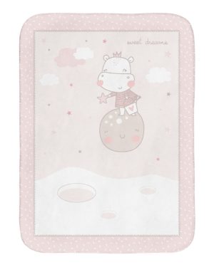 Супер меко бебешко одеяло 80/110 см Hippo Dreams